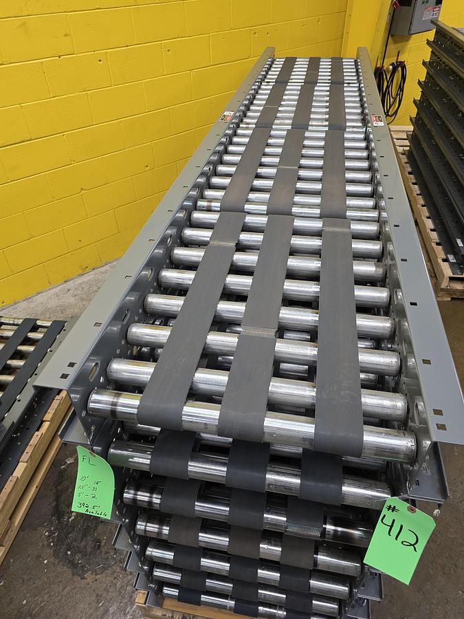 Used Intelligrated MDR Zero Pressure Accumulation Belted Zone Conveyor 22" x 62.5' (#412C)