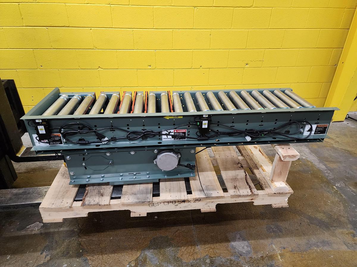 Used Hytrol 190E24EZ 24 volt 90 Degree Pop Up Divert Transfer Conveyor (#232)