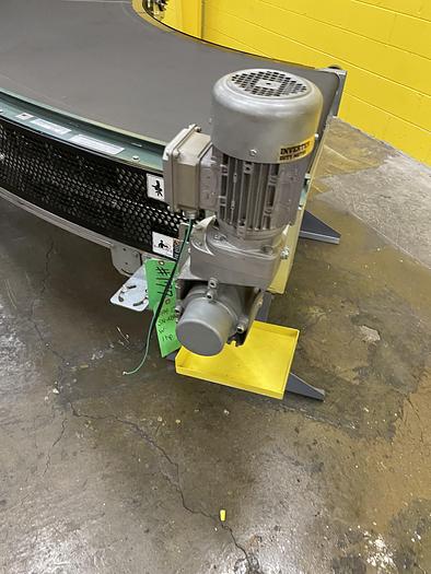 Used Transnorm 90 Degree Belted Curve Conveyor TS1500/140 V2 44" Belt, 61" IR (#177,178,179)