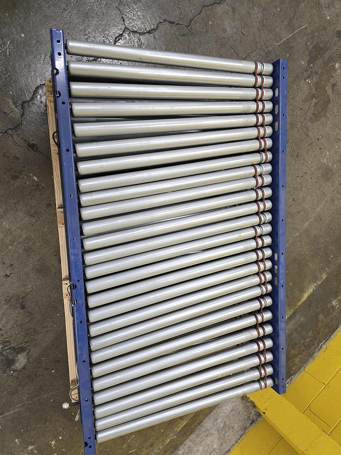 Used MHS Itoh Denki 34" x 5' MDR Skewed Roller Conveyor (#274)