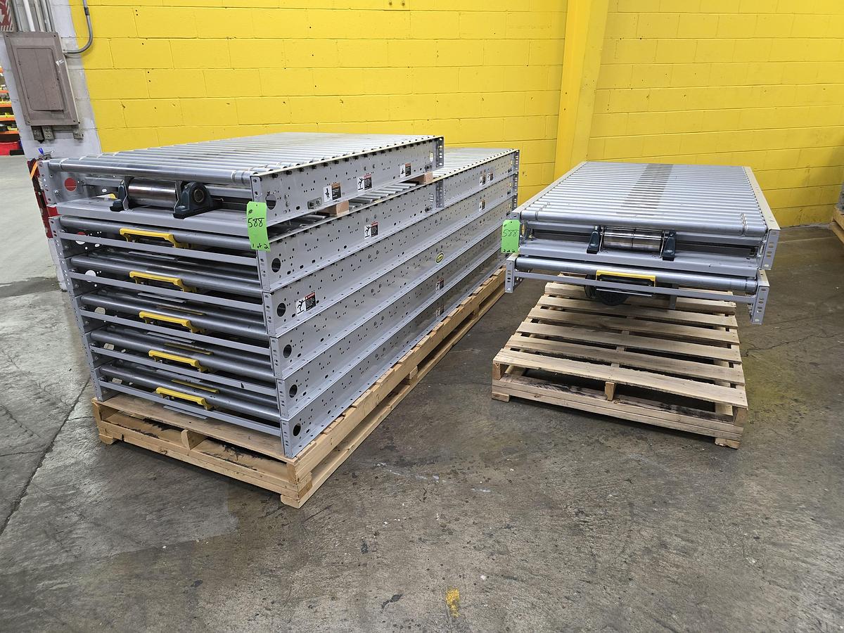 Used Hytrol ABLR Live Roller Conveyor 42" x 71' (#588)