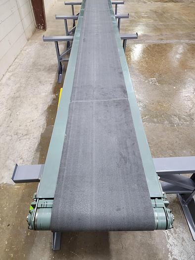 Used Hytrol Slider Bed Belt Conveyor 24" x 17'3" (#62)