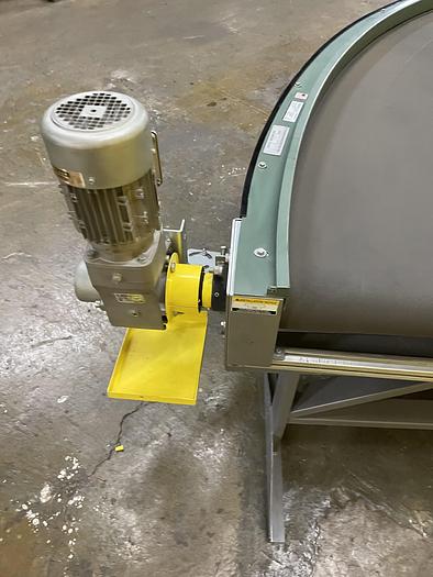 Used Transnorm 90 Degree Belted Curve Conveyor TS1500/140 V2 44" Belt, 61" IR (#177,178,179)