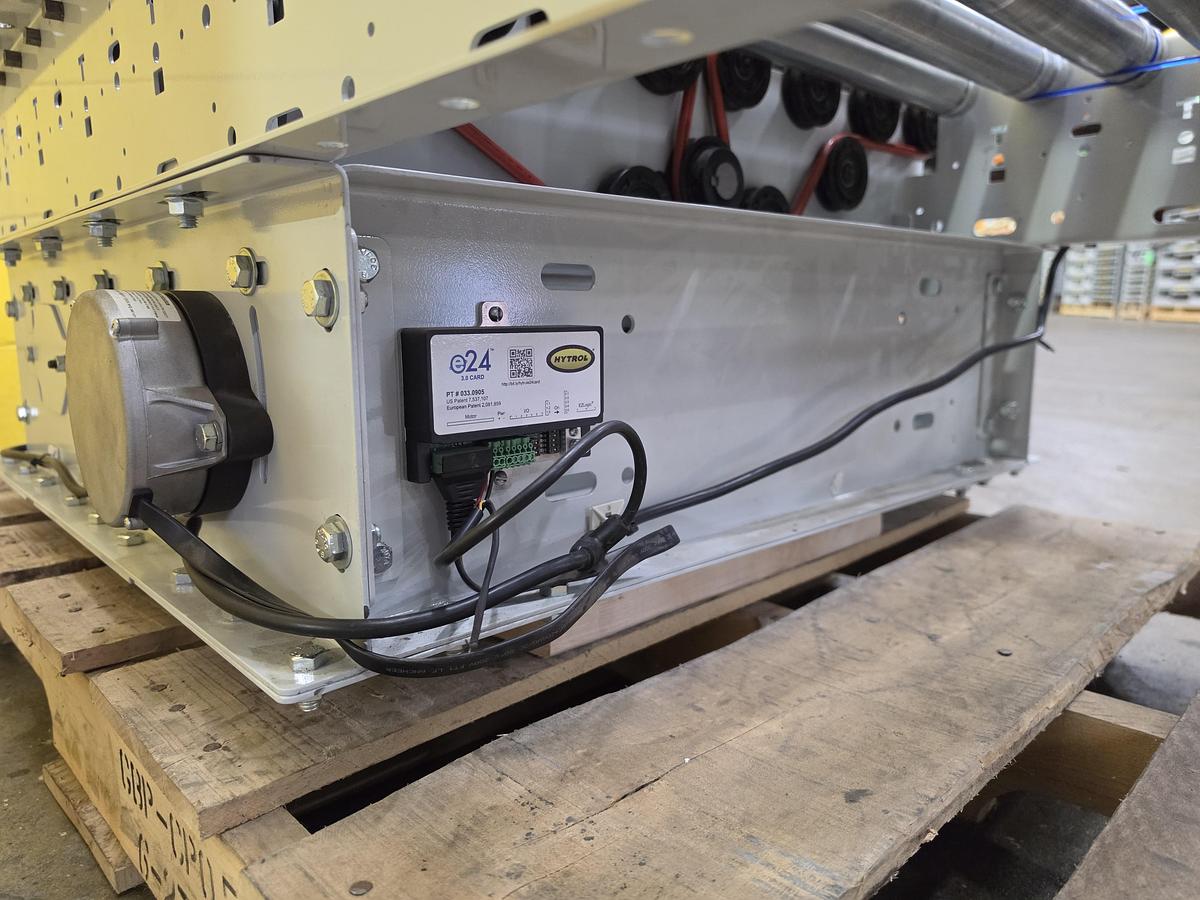 Used Hytrol 190E24EZ 24 volt 90 Degree Pop Up Divert Transfer Conveyor (#232)