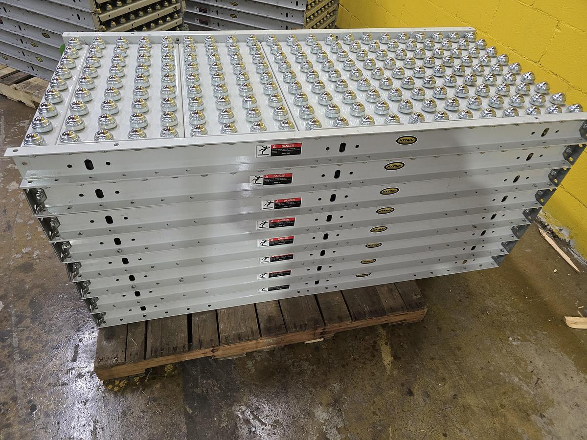 Used Hytrol Roller Ball Transfer Table Conveyor 30" x 63" (#569)