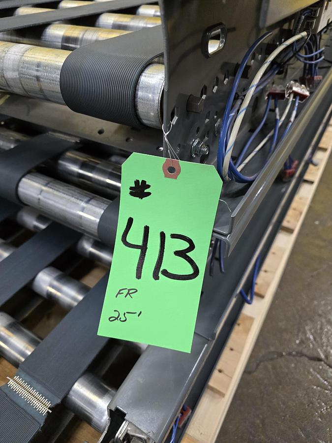 Used Intelligrated MDR Zero Pressure Accumulation Belted Zone Conveyor 22" x 25' (#413)