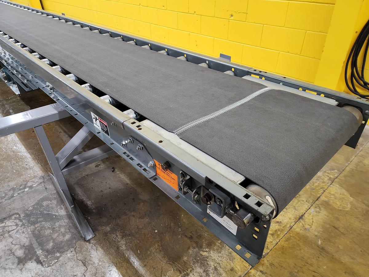 Used Intelligrated Roller Bed Belt Conveyor 24" x 24' (#246)