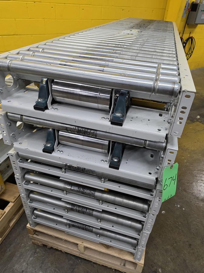 Used Hytrol ABLR Live Roller Conveyor 30" x 70' (#674)