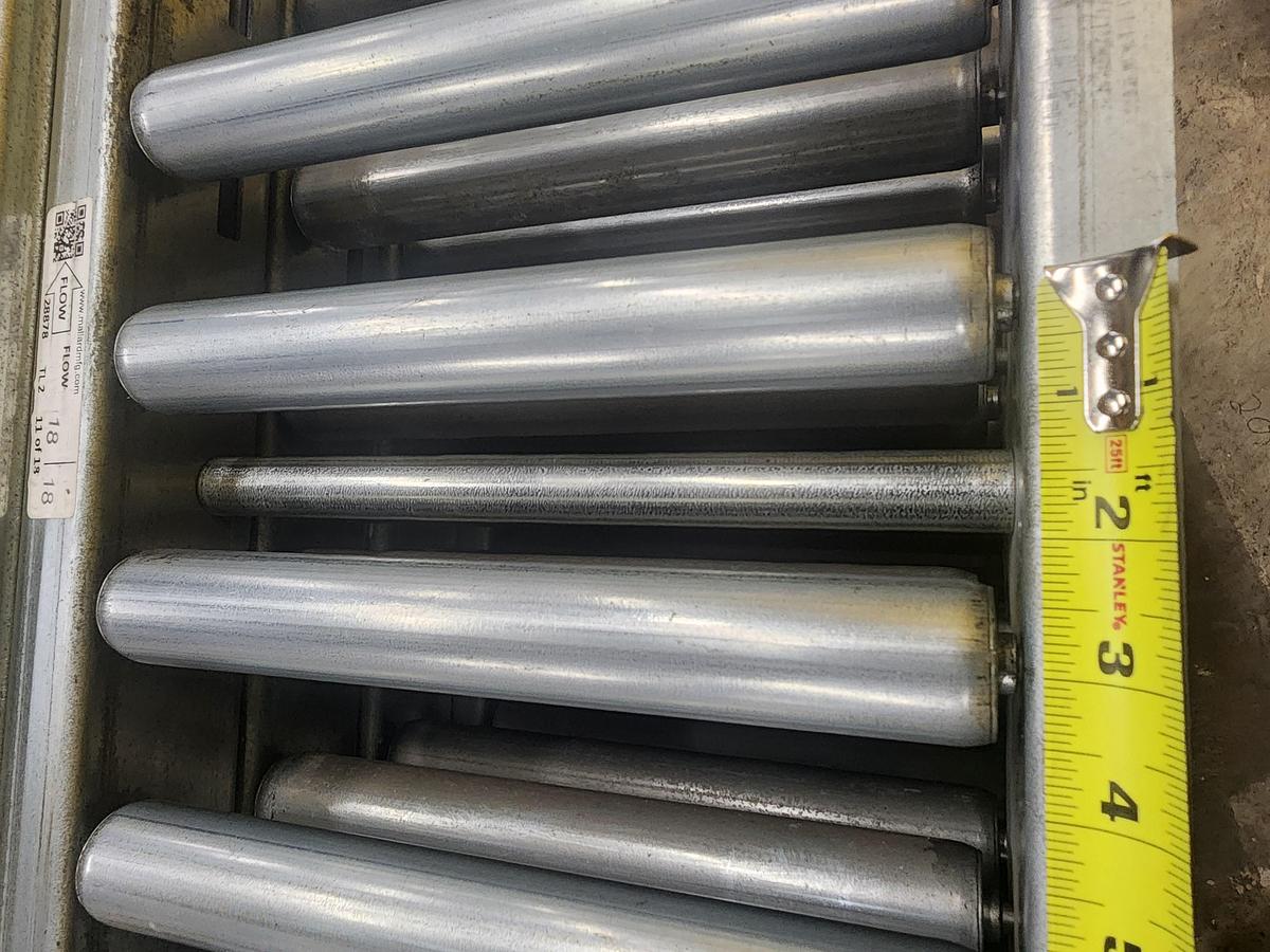 Used 12.5" x 140' Gravity Roller Conveyor (#95)
