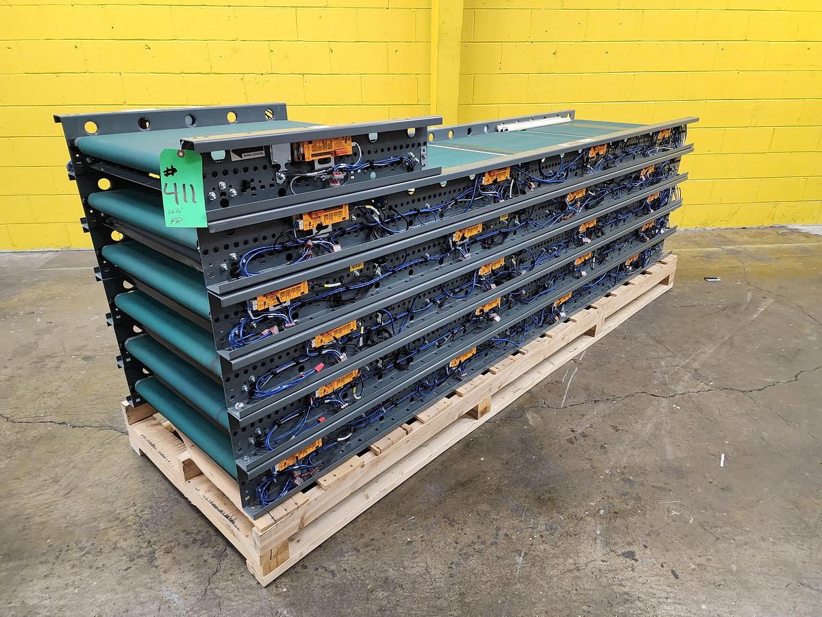 Used Intelligrated MDR 28" Belted Zone Zero Pressure Accumulation Conveyor 52.5' (#411)