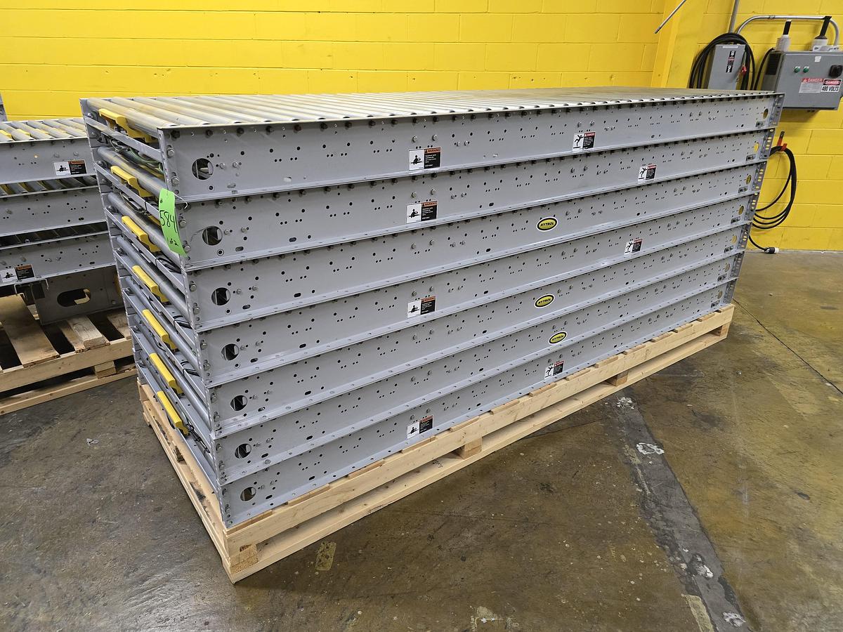 Used Hytrol ABEZ Zero Pressure Accumulation Roller Conveyor 42" x 99' (#584)
