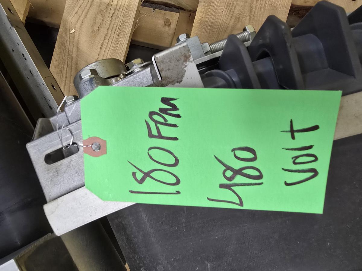 Used Transnorm 90 Degree Belted Curve Conveyor TS1500/100 20" Belt, 24" IR (#628)