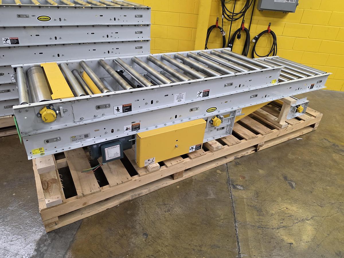 Used Hytrol Roller Bed Belt Conveyor 30" x 76' (#658)