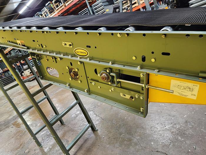 Used Hytrol RBI Roller Bed Incline Decline Belt Conveyor 24" x 16'6" (#137)