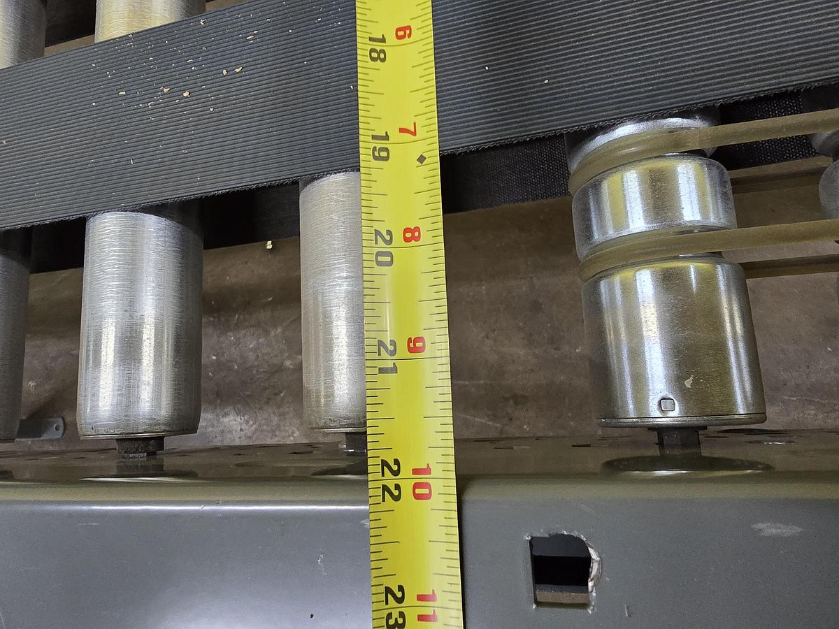 Used Intelligrated 22" x 32.5' MDR Belted Zero Pressure Incline Conveyor (#442)
