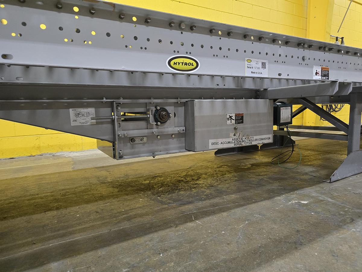 Used Hytrol ABLR Live Roller Conveyor 54" x 73' (#599)