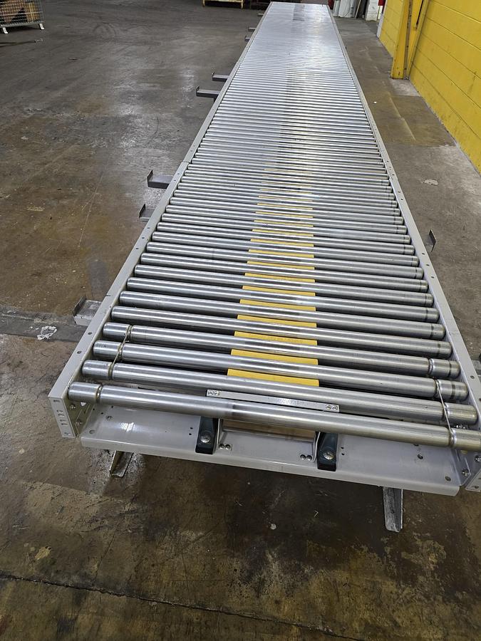 Used Hytrol ABLR Live Roller Conveyor 42" x 89'6" (#589)