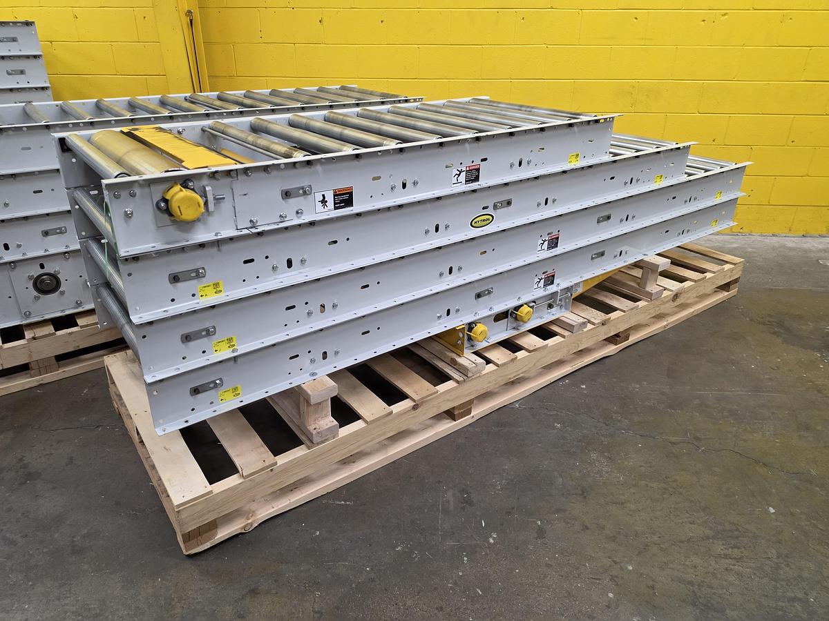 Used Hytrol Roller Bed Belt Conveyor 30" x 135' (#657)