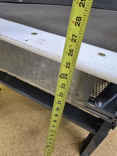 Used Transnorm 63 Degree Belted Curve Conveyor TS1500/140 V2 27" Belt, 67" IR (#403)