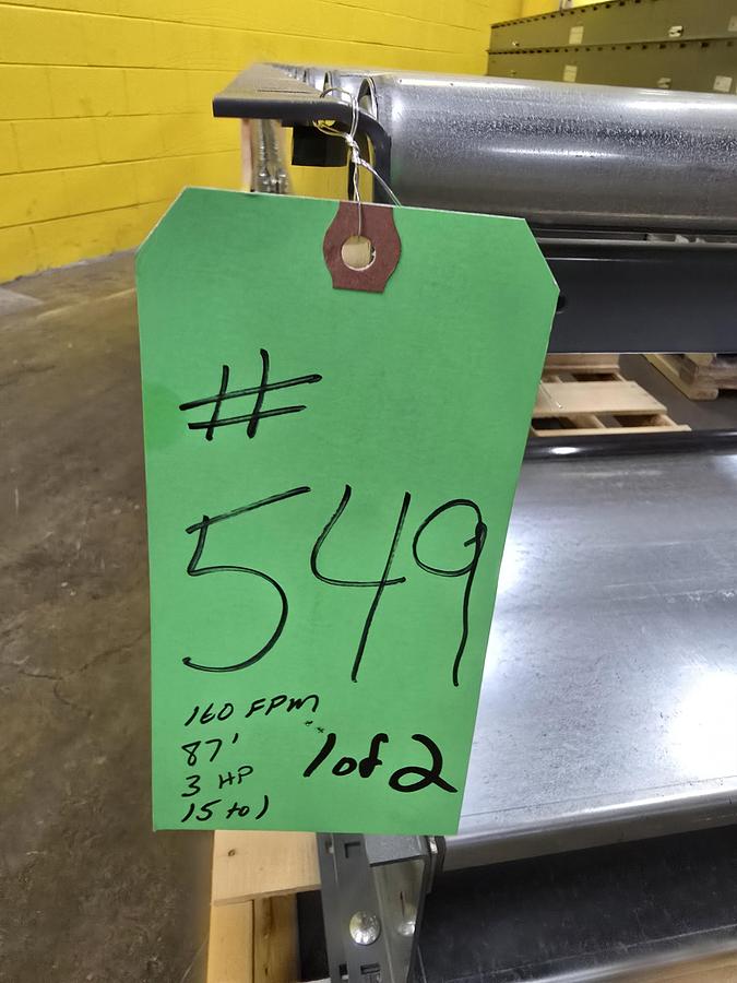 Intelligrated Roller Bed Belt Conveyor 30.5" x 87' (#549)