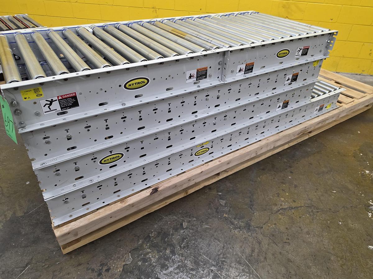Used Hytrol 190E24 Live Roller Conveyor 30" x 25'6" (#697)