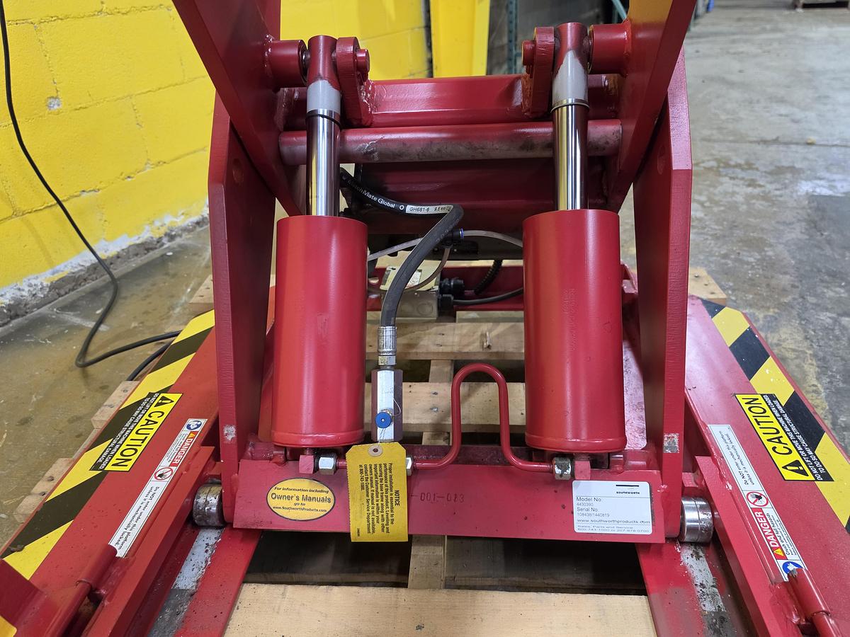 Used Southworth PalletPal Electric Scissor Lift Table Turntable (#687)