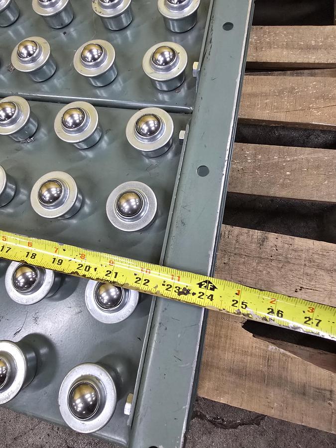 Used Hytrol Roller Ball Transfer Table Conveyor 24" x 48" (#571)