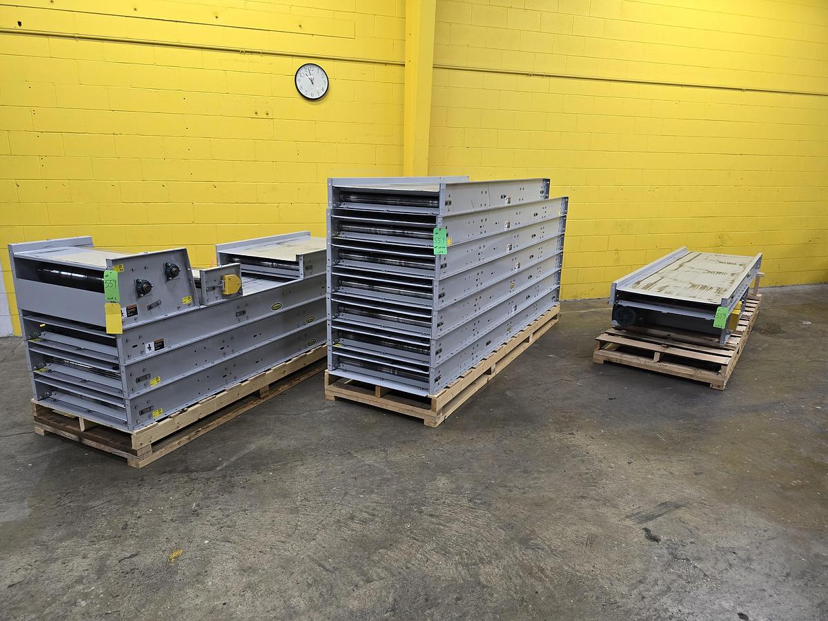 Used Hytrol TH Trash Line Belt Conveyor 34" x 114'3" w/ Elevation Change Hitch (#559)