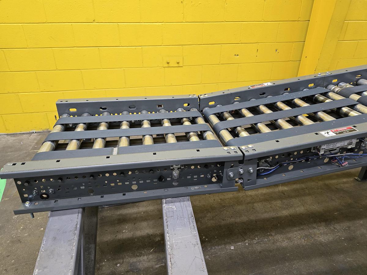 Used Intelligrated 22" x 27.5' MDR Belted Zero Pressure Incline Conveyor (#442)