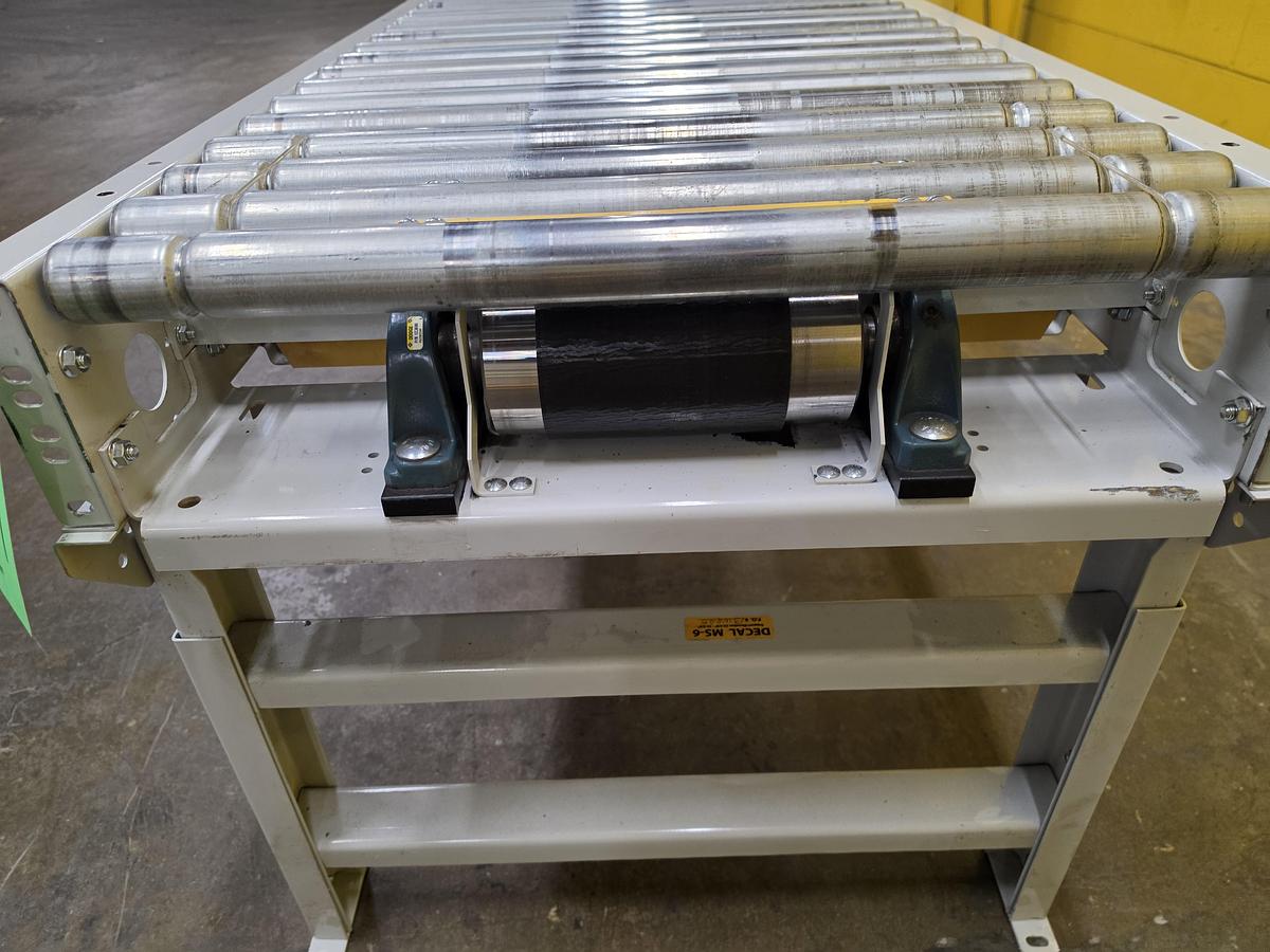 Used Hytrol 90 Degree Live Roller Curve V-Belt Conveyor 30" (#664)