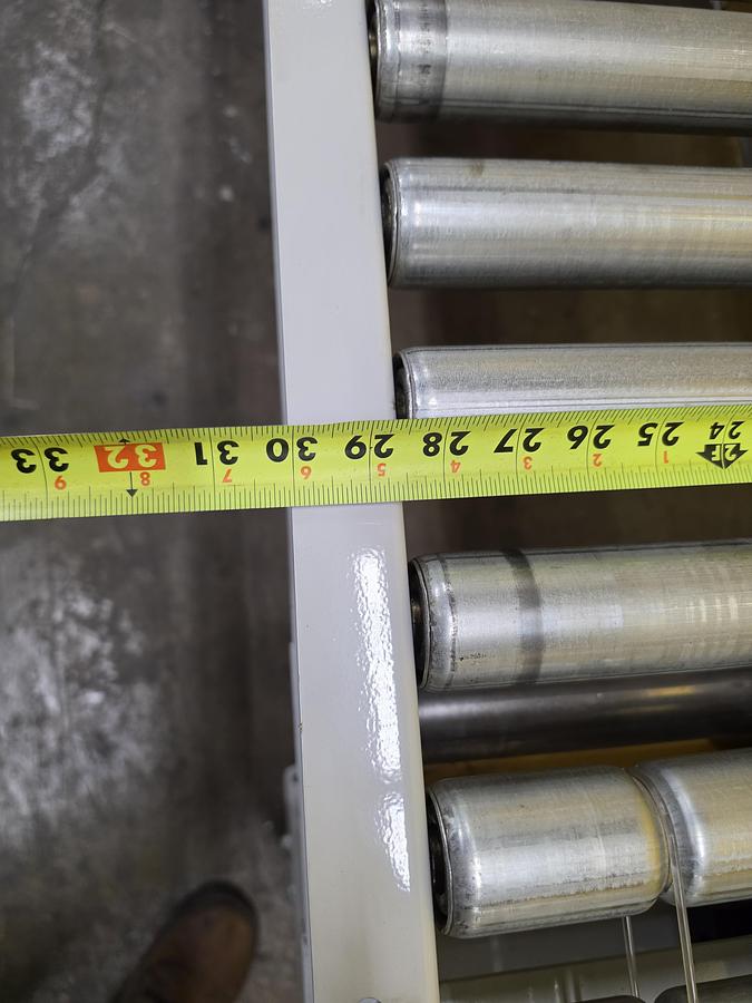 Used Hytrol 90 Degree Live Roller Curve V-Belt Conveyor 30" (#664)