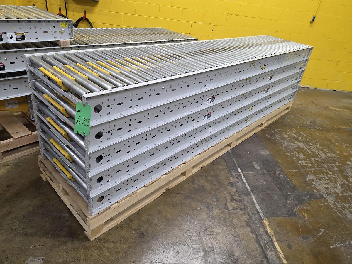 Used Hytrol ABLR Live Roller Conveyor 30" x 88' (#675)