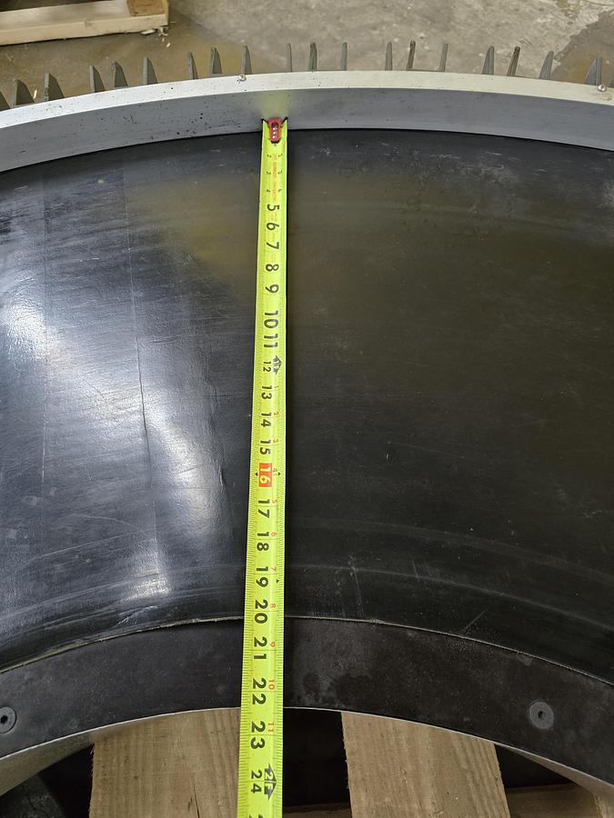 Used Transnorm 90 Degree Belted Curve Conveyor TS1500/100 20" Belt, 24" IR (#626)
