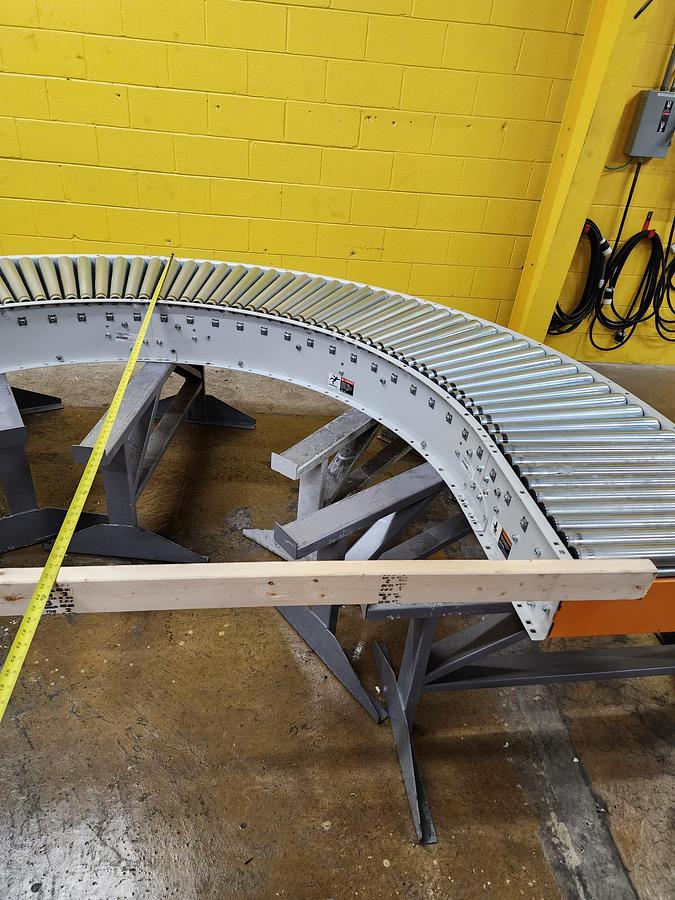 2023 Intelligrated 24.5" x 180 Degree Curve Roller V Belt Conveyor (#380)