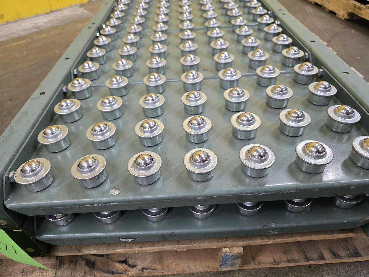 Used Hytrol Roller Ball Transfer Table Conveyor 24" x 48" (#571)