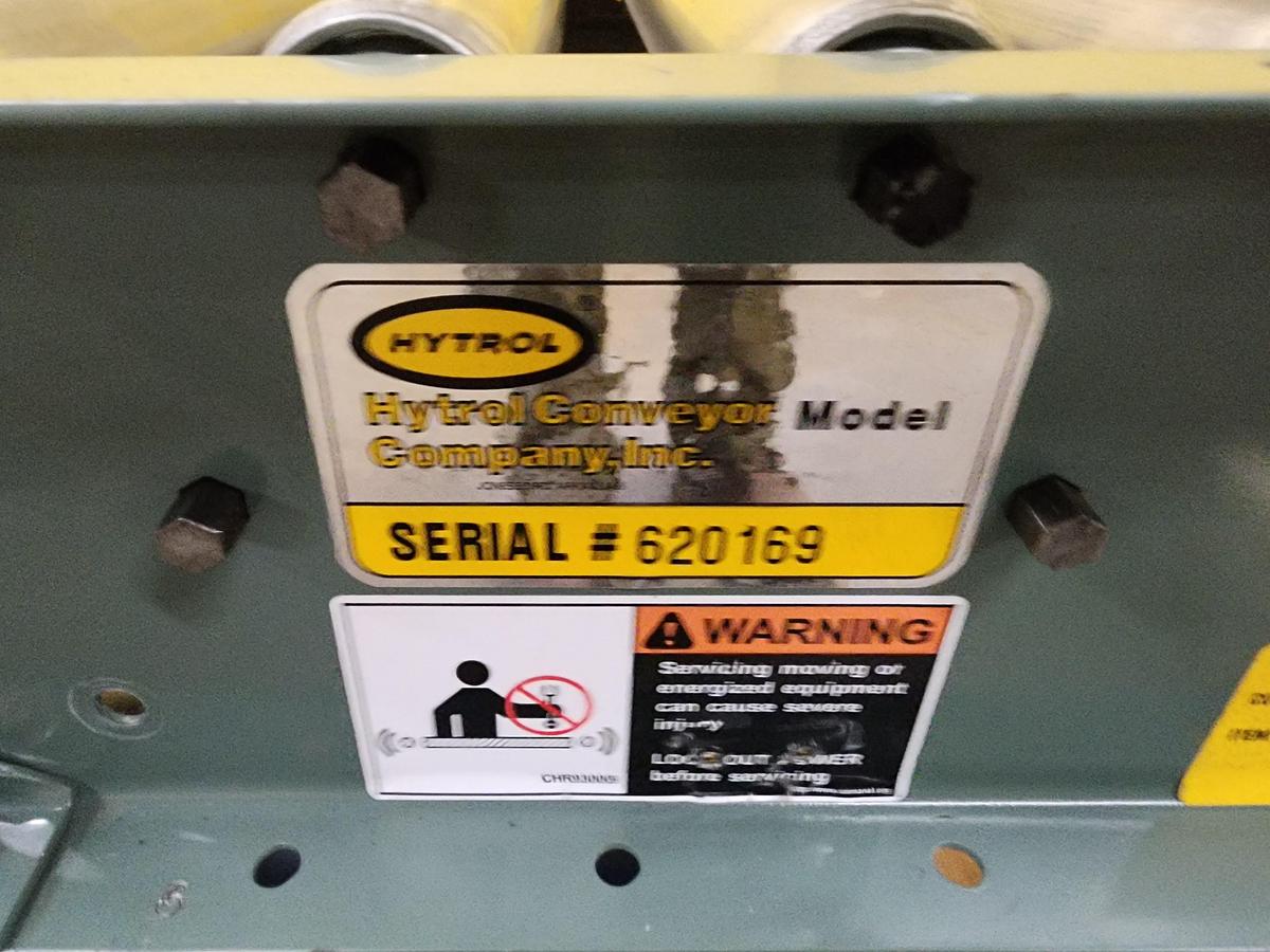 Used Hytrol 24" x 9' Live Roller V-Belt Conveyor (#186)