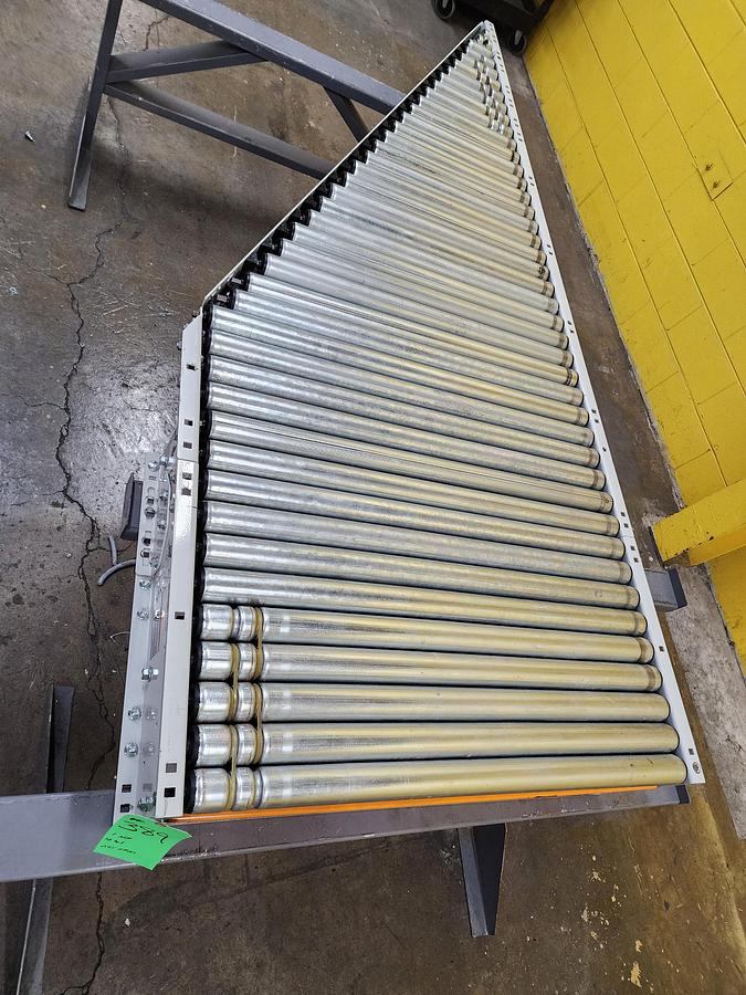 Used Intelligrated 36.5" Left Hand Powered Live Roller Spur (#389)