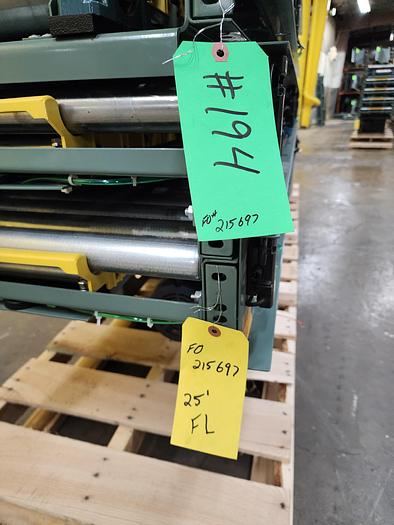 Used Hytrol ABEZ Zero Pressure Accumulation Roller Conveyor 24" x 25' (#194)