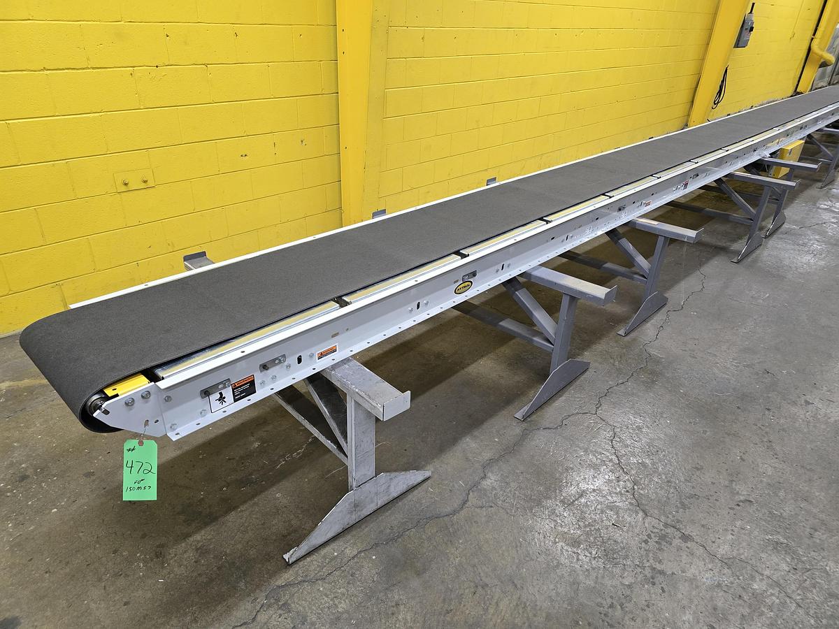 Used Hytrol Slider Bed Belt Conveyor 24" x 37' (#472)