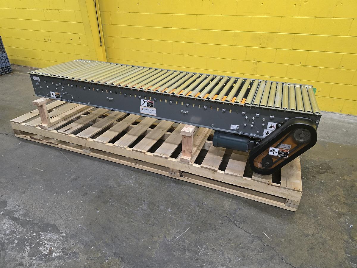 2018 Intelligrated 30.5"w x 9' Live Roller V-Belt Conveyor (526)