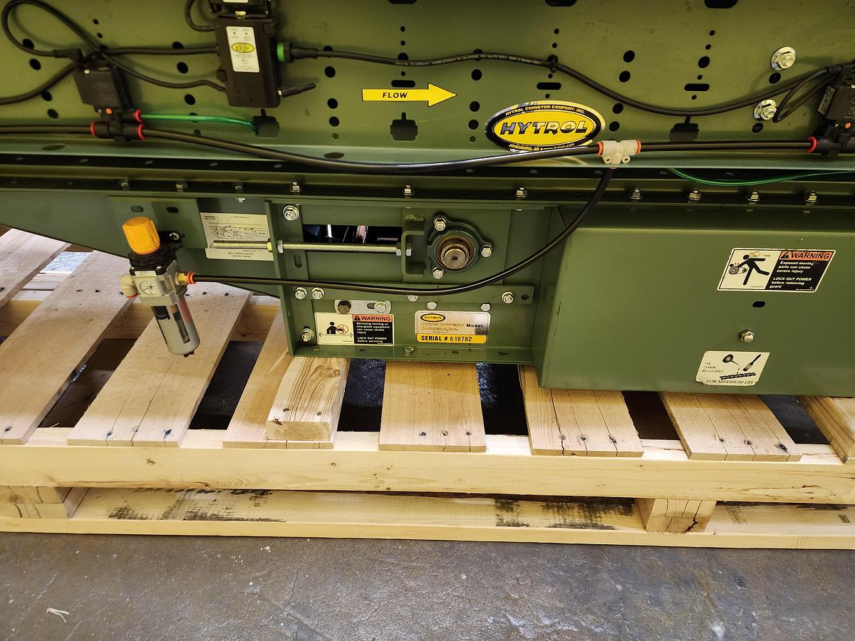 Used Hytrol ABEZ Zero Pressure Accumulation Roller Conveyor 24" x 37'6" (#190)