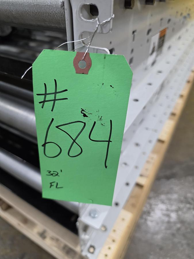 Used Hytrol 190E24EZ E24 Zero Pressure Roller Conveyor 30" x 32' (#684)