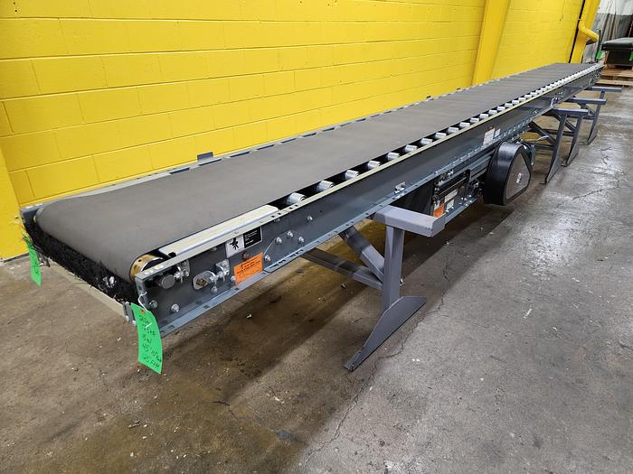 Used Intelligrated Roller Bed Belt Conveyor 24.5" x 21' (#130-134)