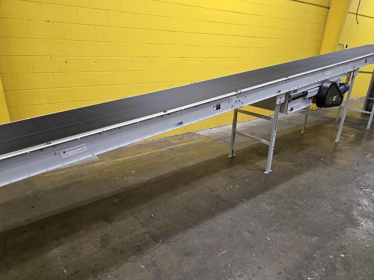 Used Intelligrated Roller Bed Incline / Decline Belt Conveyor 30.5" x 39'4" (#346)