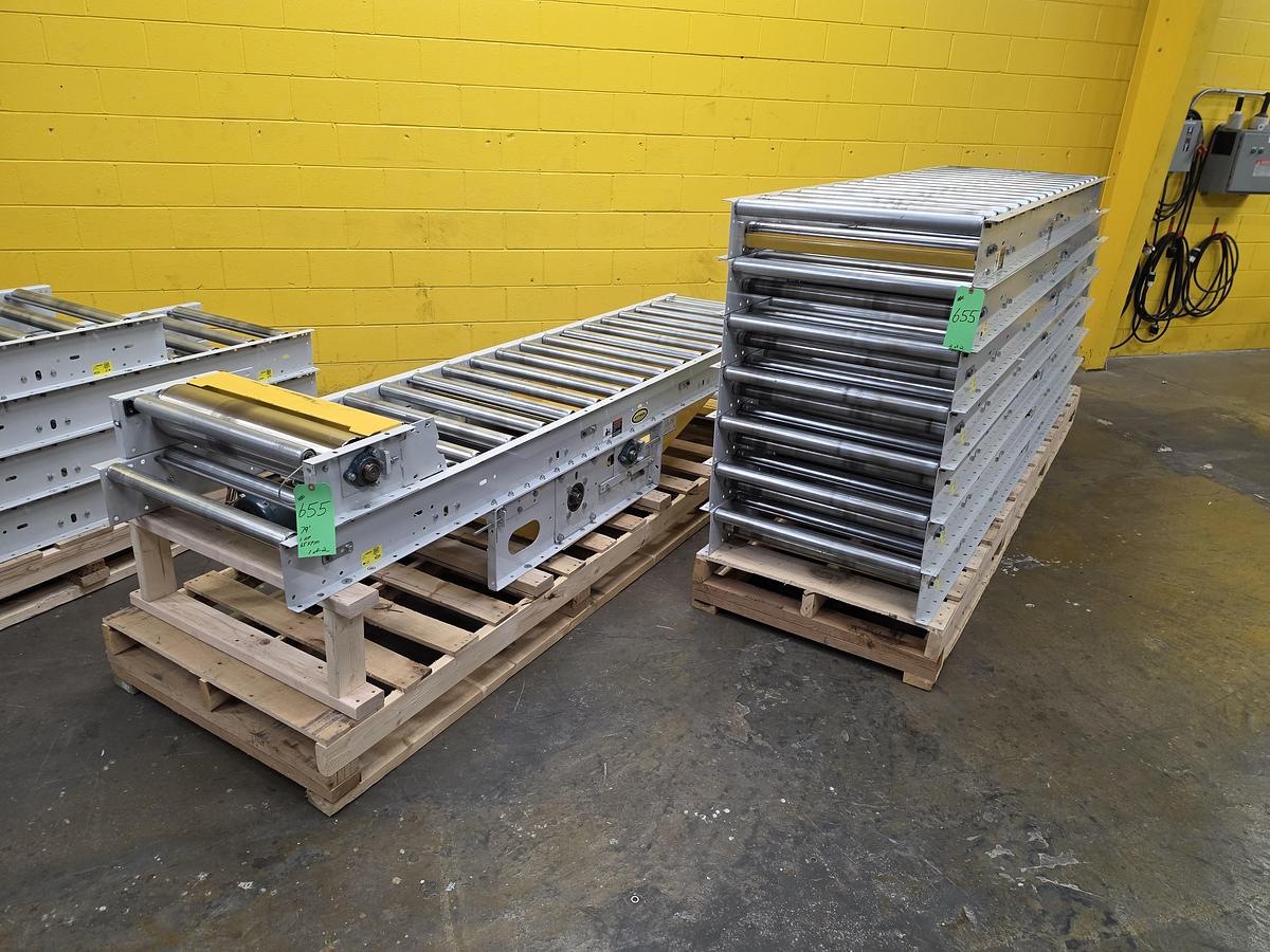 Used Hytrol Roller Bed Belt Conveyor 30" x 79' (#655)