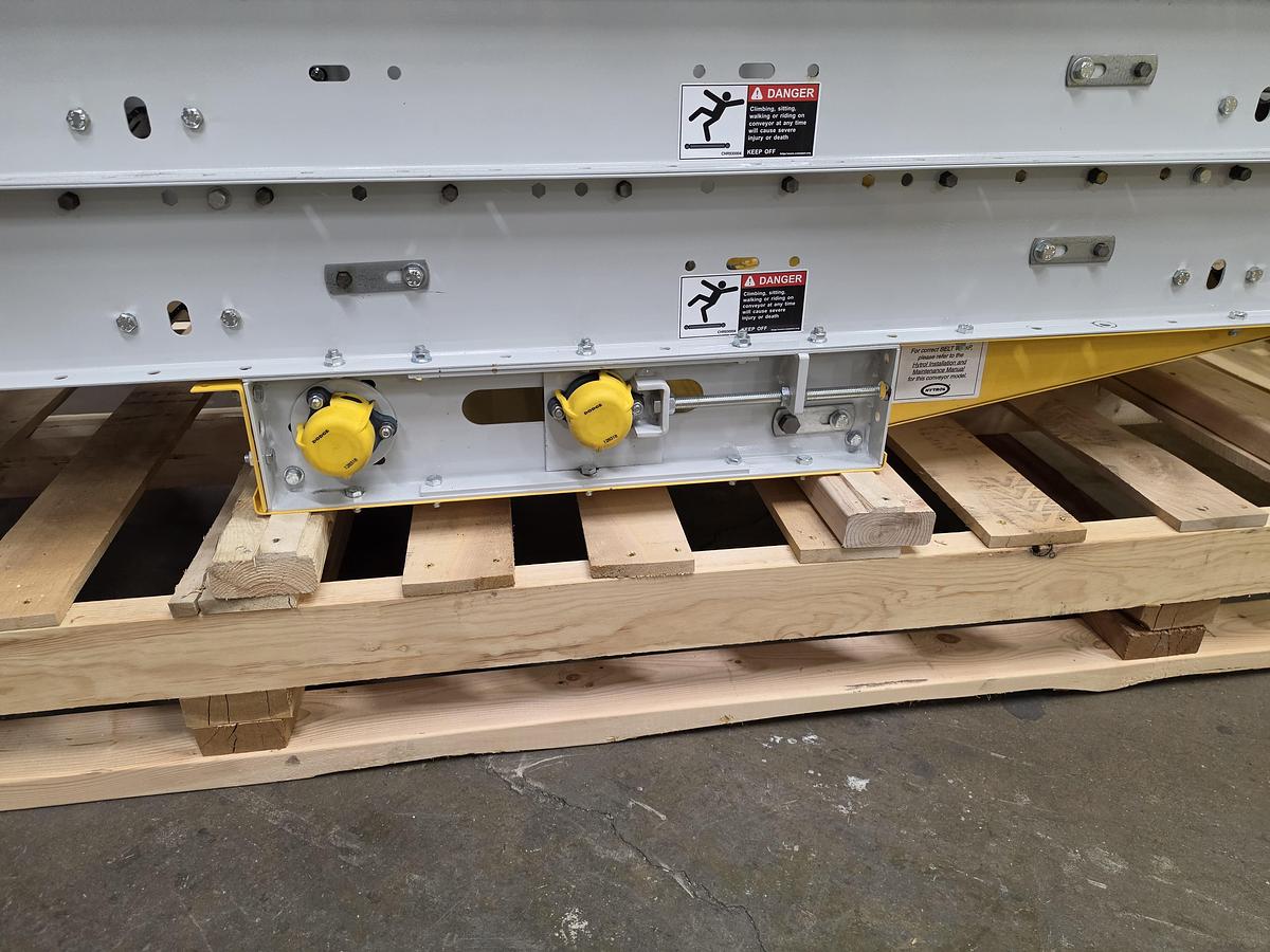 Used Hytrol Roller Bed Belt Conveyor 30" x 135' (#657)