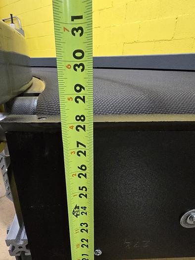 Used Transnorm 90 Degree Belted Curve Conveyor TS1500/140  27" Belt, 36" IR (#404)