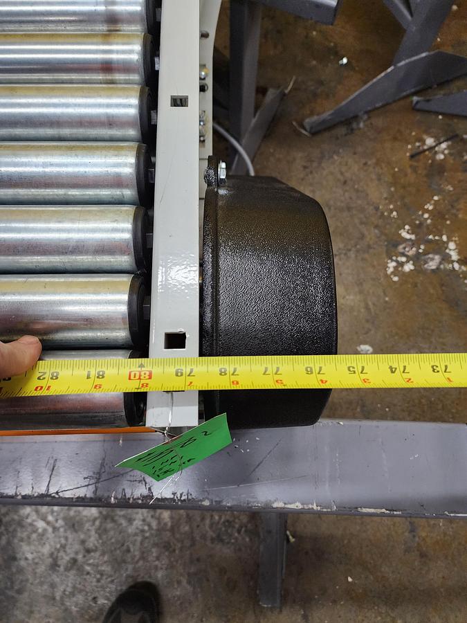 2023 Intelligrated 24.5" x 180 Degree Curve Roller V Belt Conveyor (#380)