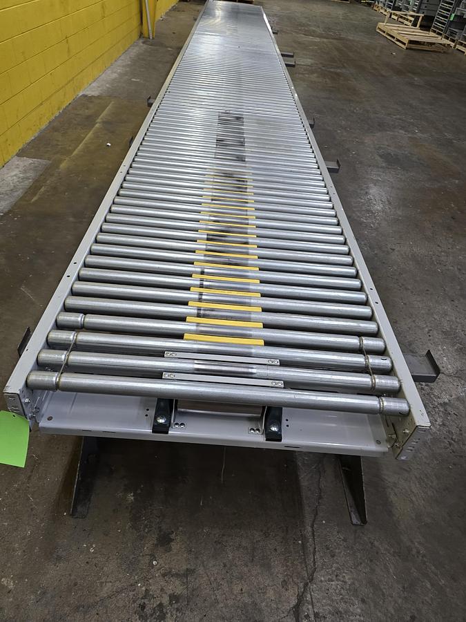 Used Hytrol ABLR Live Roller Conveyor 42" x 123' (#586)