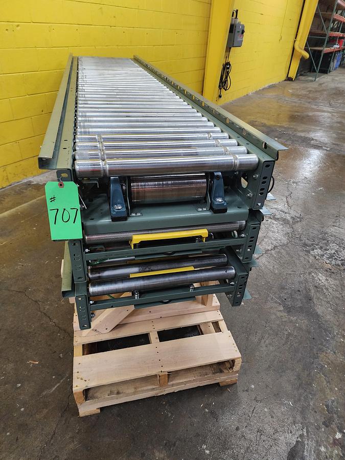 Used Hytrol ABEZ Zero Pressure Accumulation Roller Conveyor 24" x 30' (#707)